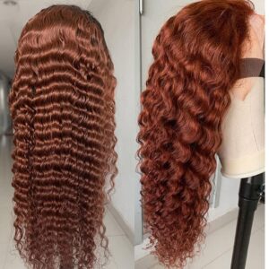 24″(60cm) / 150 densidad/ liso, Lace Frontal 13x4 Pelucas Mujer Pelo Natural Humano Color #8